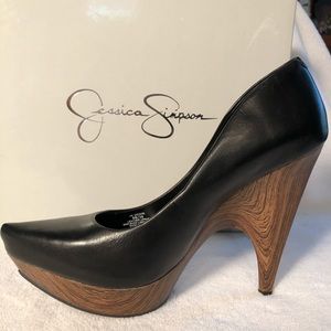 Black Platform Wedge